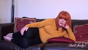 auntjudys busty 56yo ginger step auntie melanie gives you joi